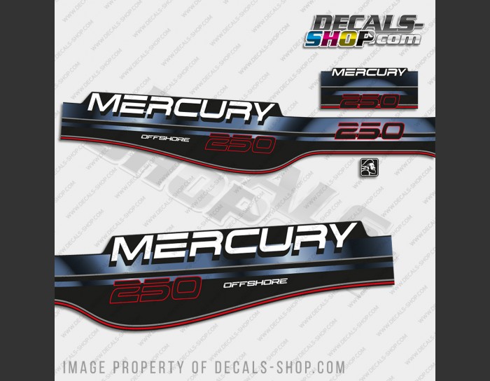 Mercury 250HP Offshore 1994-1998 Outboard Decal Kit